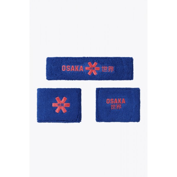 Osaka Sweatband Set 2.0 bleu rouge